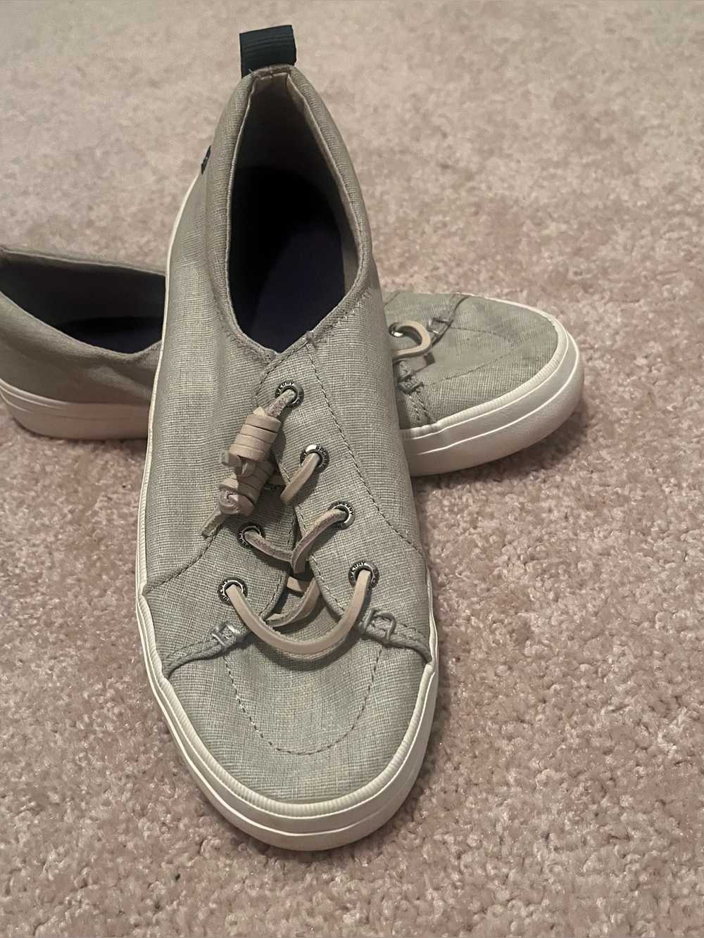 Sperry casual Slip-On Women's Sneakers in Light Gray/ sz 7.5